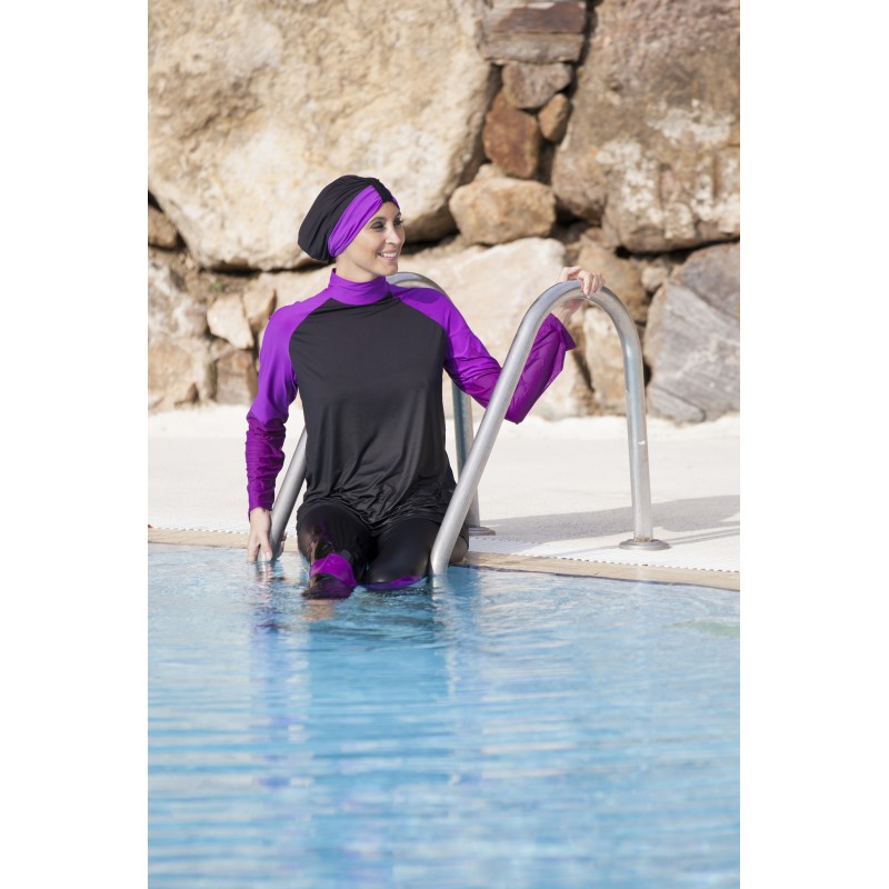 Burkini tunique bicolore Moderne et Tendance