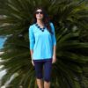 Tunique pour burkini bleue