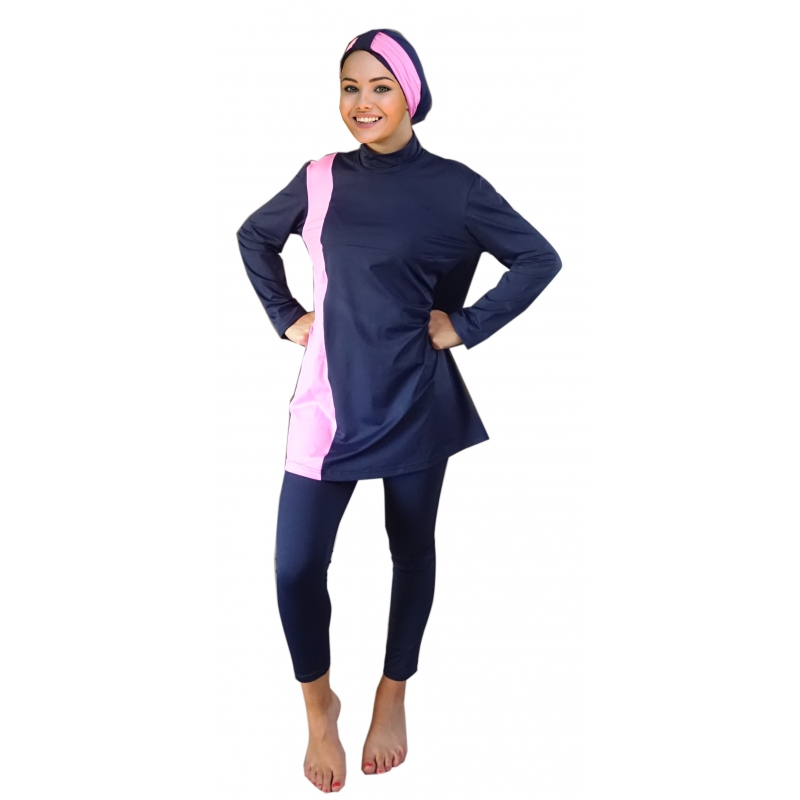 Burkinis bicolore pour Femme voilée