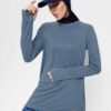 Sweat sport bleu indigo pour femme voilée